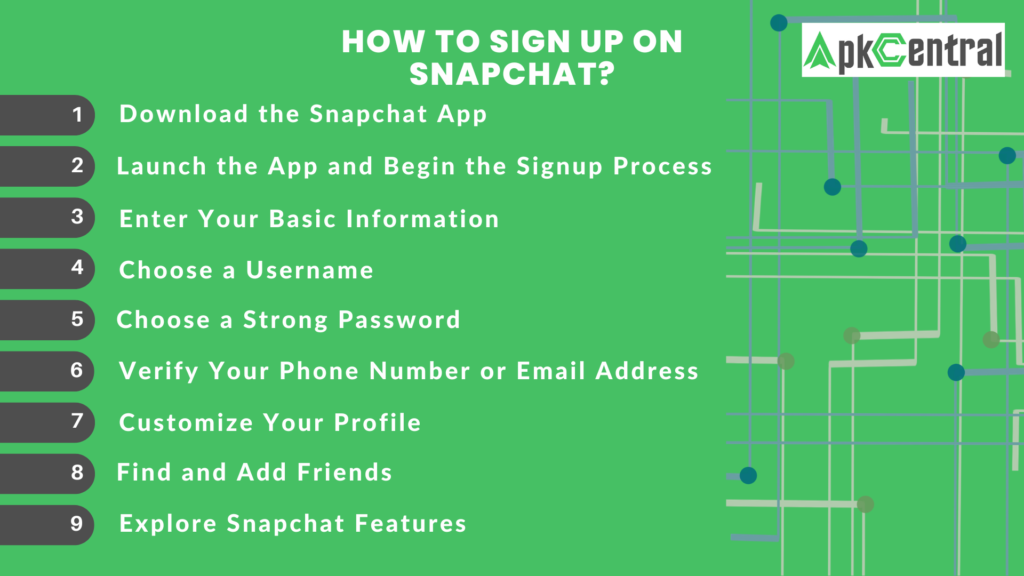how to signup on snapchat,