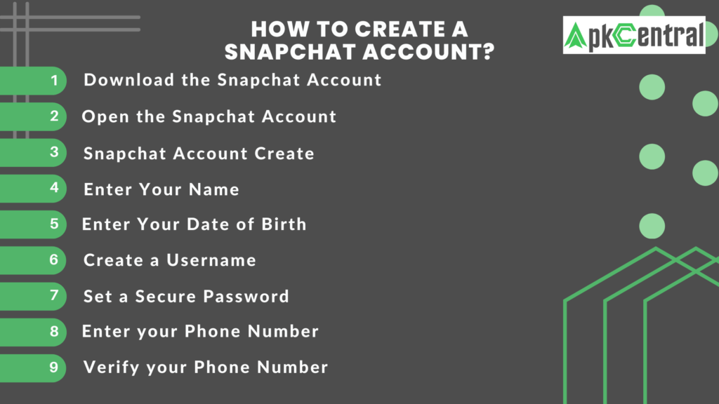 Snapchat account creation step by step guide