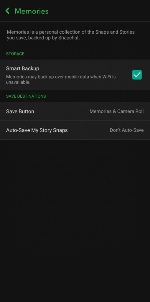 snapchat backup,
