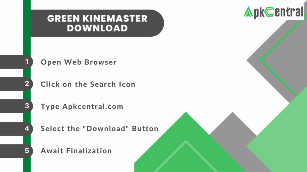 How to download green KineMaster
