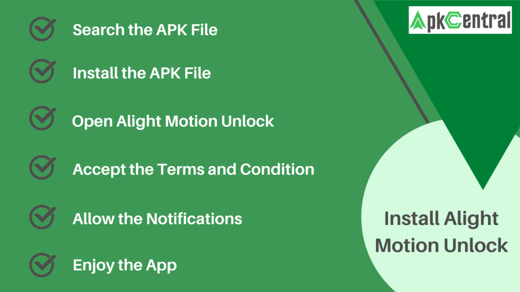 Alight motion unlock install